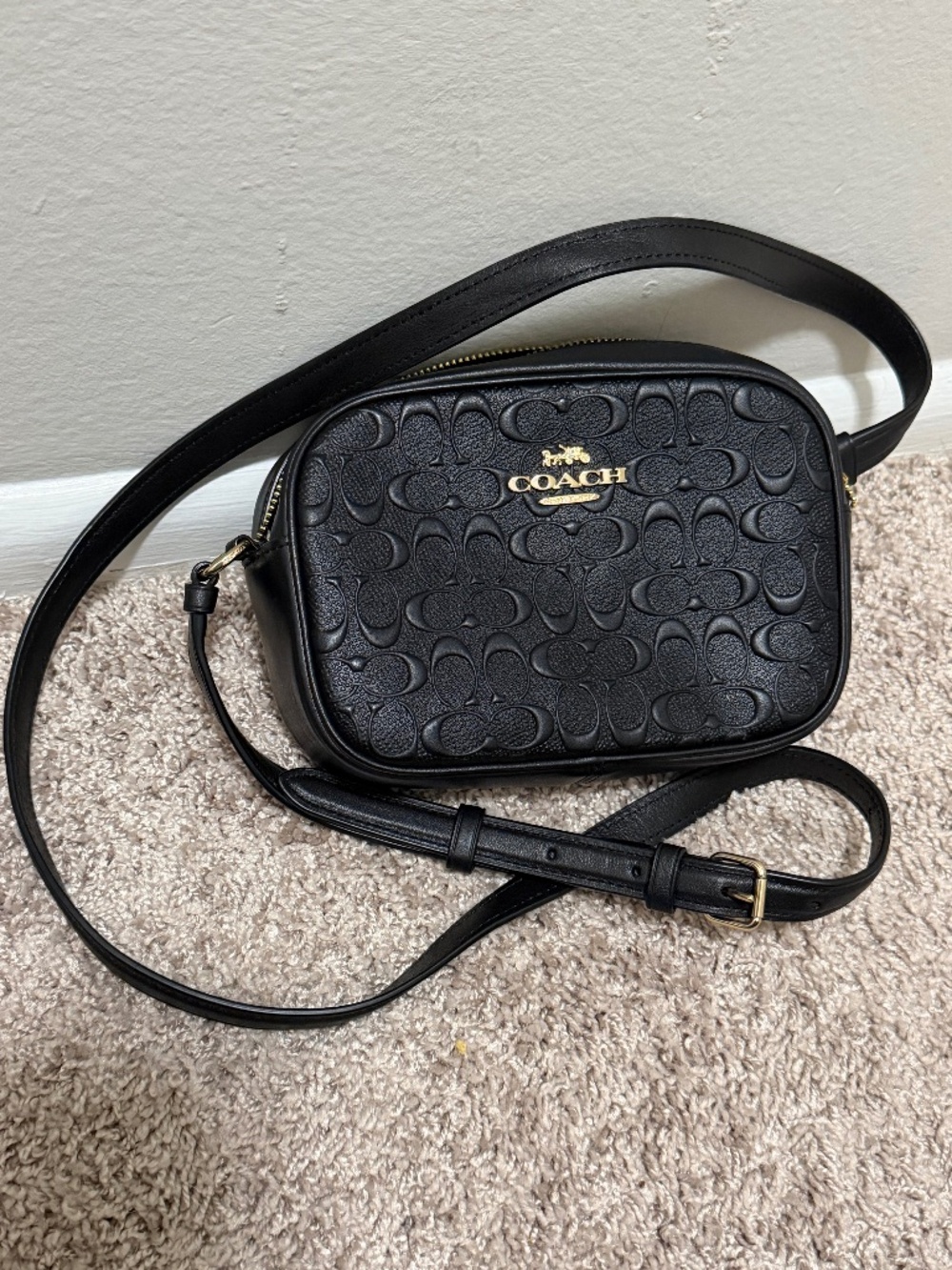 Coach Mini Jamie Camera Bag in Signature Leather